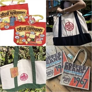Lot of 4 Trader Joe's Best Selling Canvas Totes Grocery Bag Classic & Limited